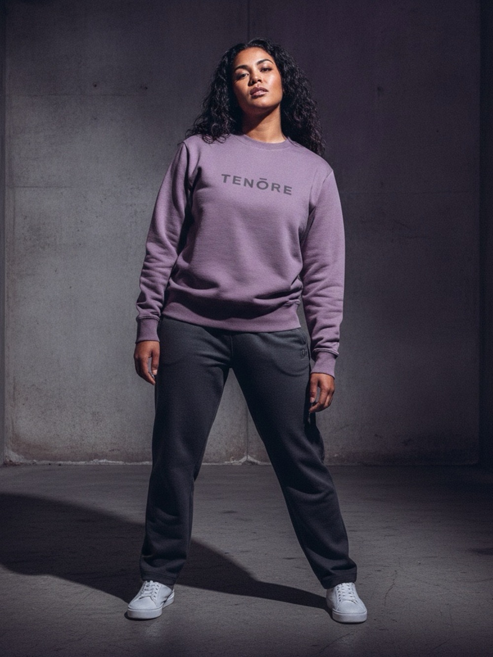 TENORE Mauve/Light purple Crewneck Sweatshirt NWOT